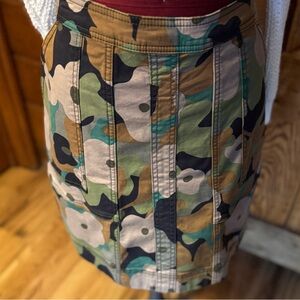 CAbi NWOT Camouflage Print Denim Women's Skirt
